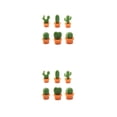 thumbnail image 2 of Naiovety 6 piezas de calcomanía de mensaje para refrigerador, suculentas notas decorativas, soporte para tablero, decoración de botones, Naranja 2piezas, 2 of 6