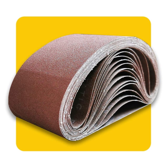 Paquete de cintas de lijado TPMax de 4 x 36 pulgadas, 12 unidades de óxido de aluminio
