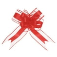 thumbnail image 1 of Unique Bargains 10pcs 11 Inch Extra Large Pull Bow Gift Wrapping Big Organza Bows Ribbon Red for Wedding Baskets Presents, 1 of 6