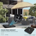thumbnail image 4 of Outsunny 4 Piece Umbrella Base Stand w/ U Locking, Water or Sand Filled, 4 of 10