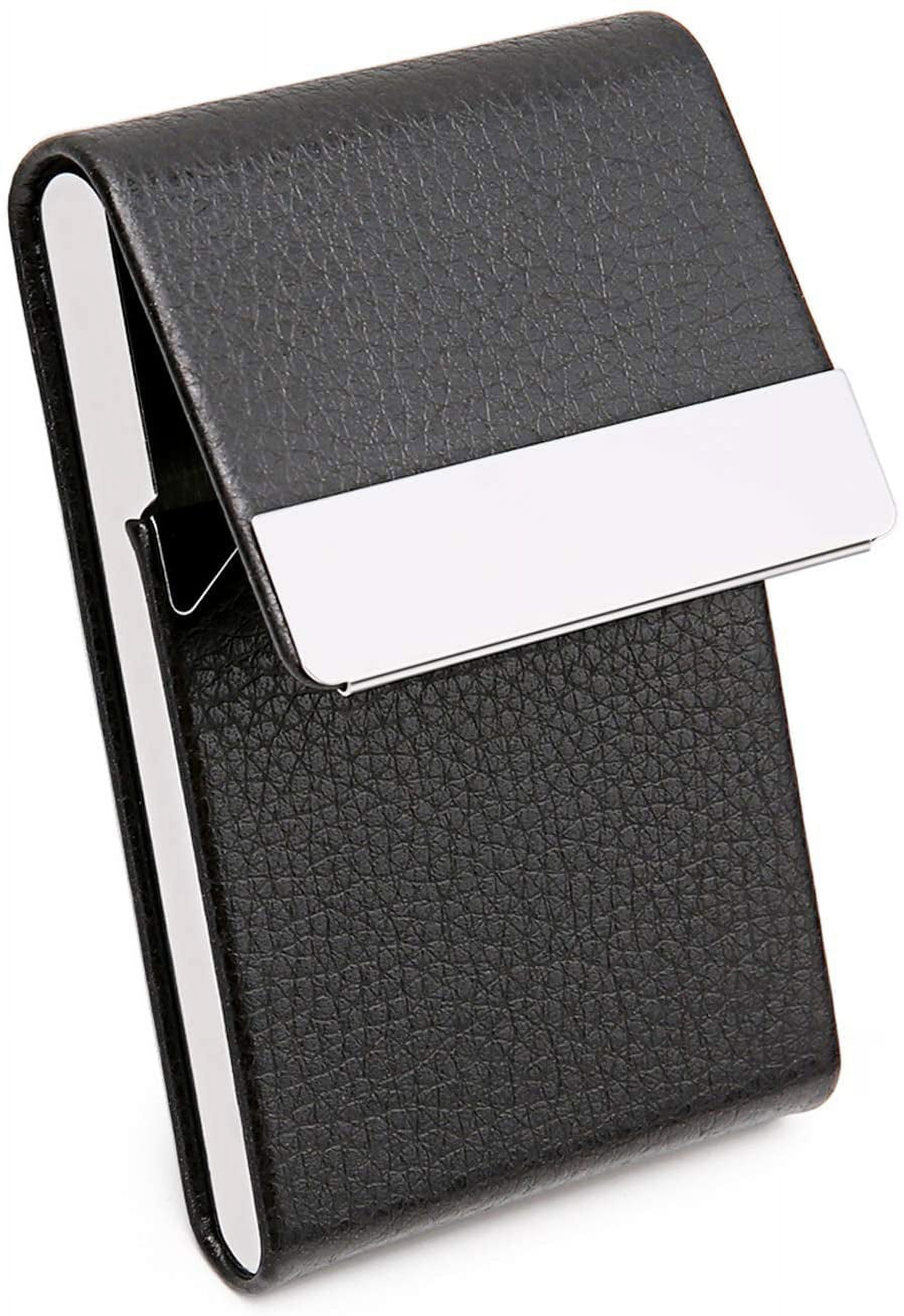 Pazinger Pocket Stainless Steel Business Card Holder Case ID Credit Wallet