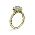 thumbnail image 6 of 1.00 Ct Brilliant Princess Cut Natural Diamond Accents Elegant Halo Ring for Women Solid 18K Yellow Gold Size 6, 6 of 9