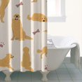 thumbnail image 4 of Golden Retriever with Bones and Paws Shower Curtain 36"x72" ,Bathroom Decorative Shower Curtains Set with 12 Hooks,Modern Waterproof Washable Shower Curtain, 4 of 6