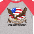 thumbnail image 4 of Inktastic Memorial Day- Never Forget Our Heroes- Bald Eagle Boys or Girls Toddler T-Shirt, 4 of 5