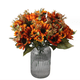 thumbnail image 2 of Xiao Hua 3 flores artificiales de girasol de otoño, flores falsas, flores artificiales para decoración de bodas, 2 of 5