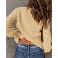 thumbnail image 2 of V Neck Button Down SweaterPolyester Fiber Button Down Sweater Pure Color Casual Comfort For Woman For Casual For Party ANGGREK Otros, 2 of 5