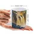 thumbnail image 2 of Waterfall with Gold Sunshine 11 Oz Ceramic Coffee Mug, Ideal for Relaxing Mornings, 2 of 8