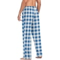 thumbnail image 6 of FREEAMG Red Checkered Gingham Tartan Men's Pajama Pants Sleepwear Lounge Pajama Bottoms, 6 of 7