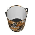 thumbnail image 3 of Daiia Dogs Different Breeds Round Laundry Basket with Handles Thickened Waterproof Circular hamper,Dirty Clothes Storage Basket for Bedroom,Bathroom,College Dorm-Small, 3 of 8