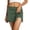 Army Green, variant on Daznico Women's Green Swim Skort, High Waisted Side Slit Swim Bottom with Built-In Shorts,S