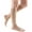Natural, variant on Medi Comfort Open Toe Knee Highs - 15-20 mmHg   Ebony IV  Reg 455-IV-EBONY