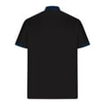 thumbnail image 3 of POTETI Mens Polo Shirts Casual High Neck Short Sleeve Shirts Solid Pocekts Loose Tops, 3 of 4