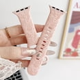 thumbnail image 5 of Compatible for Apple Watch Band 49mm 45mm 44mm 42mm, Mermaid Engraved Pattern iWatch Strap Soft Silicone Sport Wristband Replacement Band for iWatch Ultra 2/1 Series 9 8 7 6 5 4 SE 3 2 1, Pink, 5 of 6