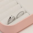 thumbnail image 3 of LeCalla 925 Sterling Silver CZ Rings for Women Rhodium-Plated Cathedral Style Princess Engagement Ring Zirconia Wedding Band for Women (Size - 8), 3 of 8
