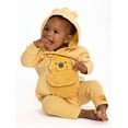 thumbnail image 4 of Disney Winnie The Pooh Newborn Baby Boys Hooded Bodysuit and Pants, 2-Piece Outfit Set, Sizes 0/3 Months - 24 Months, 4 of 12