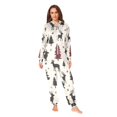 thumbnail image 2 of FORMRS Onesies Pajama for Adults Unisex Hoodie Winter Jumpsuit One Piece Sleepwear, Sizes S-2XL, Christmas Plaid Forest, 2 of 7