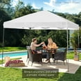 thumbnail image 6 of Best Choice Products 12x12ft Easy Setup Pop Up Canopy w/ 1-Button Setup, Wheeled Case, 4 Weight Bags - French Blue/White, 6 of 8