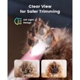 thumbnail image 3 of Paw Trimmer oneisall Low Noise con luz LED para perros, color rosa, 3 of 8