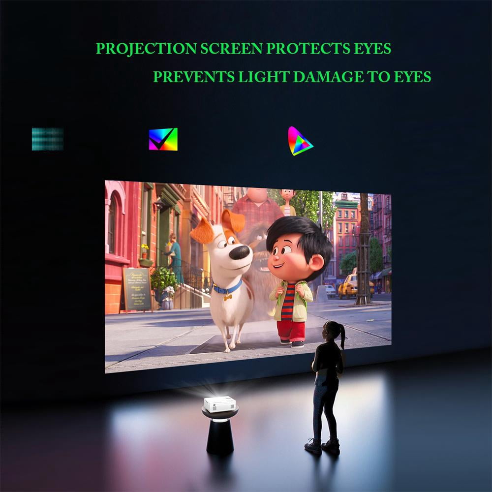 OnePi Mini Projector with Bluetooth 5.2 and WiFi 6, HD 1080P Video Projector Home Theater