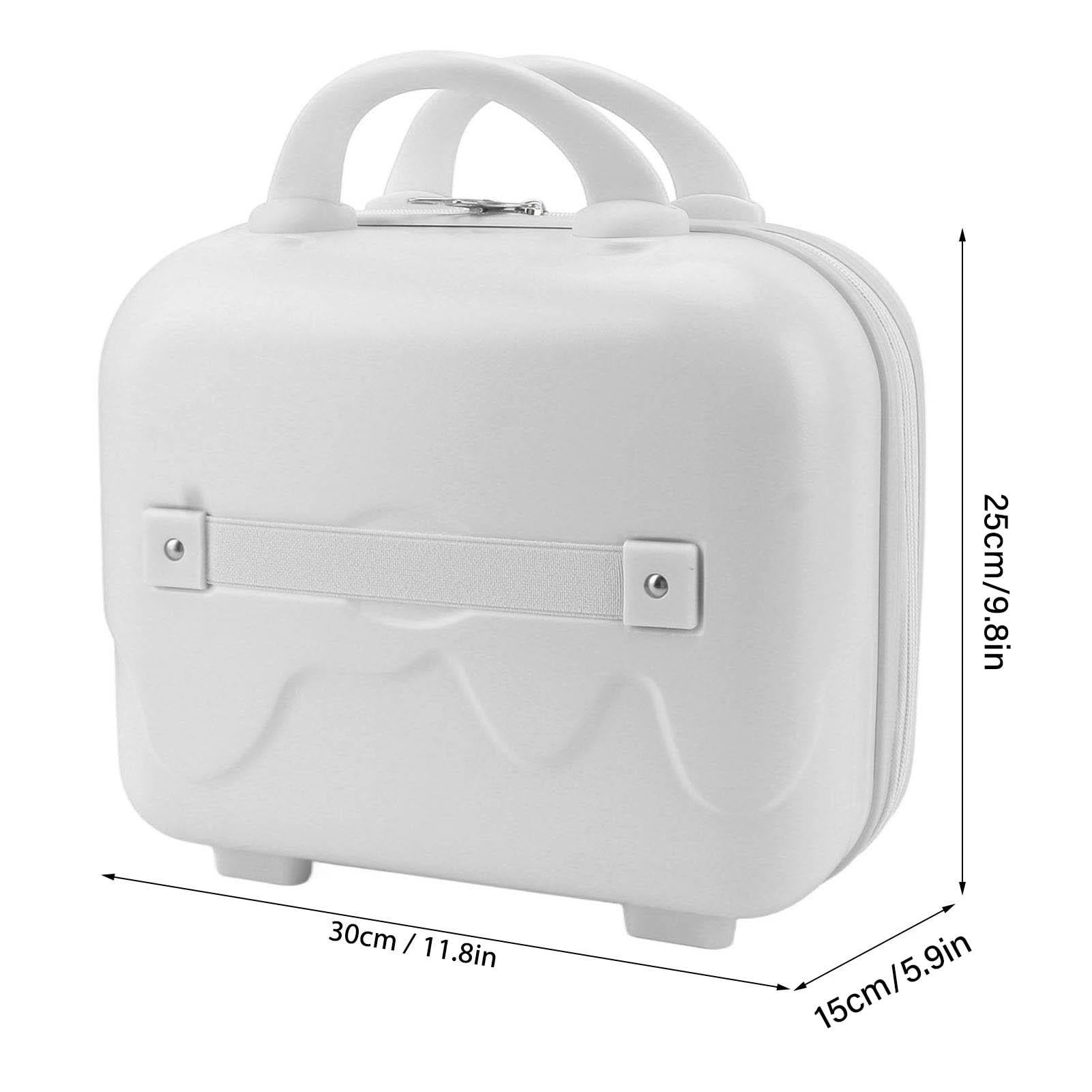 Yajisi 14" Cream Hard Shell Mini Carry‑On Luggage – Lightweight, Large Capacity, Anti‑Slip Feet, Durable ABS, Ideal for Flights