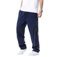 thumbnail image 7 of Domuza Mens Baggy Sweatpants Wide Leg Y2k Track Pants Windbreak Stretch Casual Pants for 2027 Trendy Blue S, 7 of 7