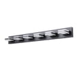 thumbnail image 2 of Modern Square Acrylic 6-Light Vanity Light With Wall Mount In Black Design, 2 of 8