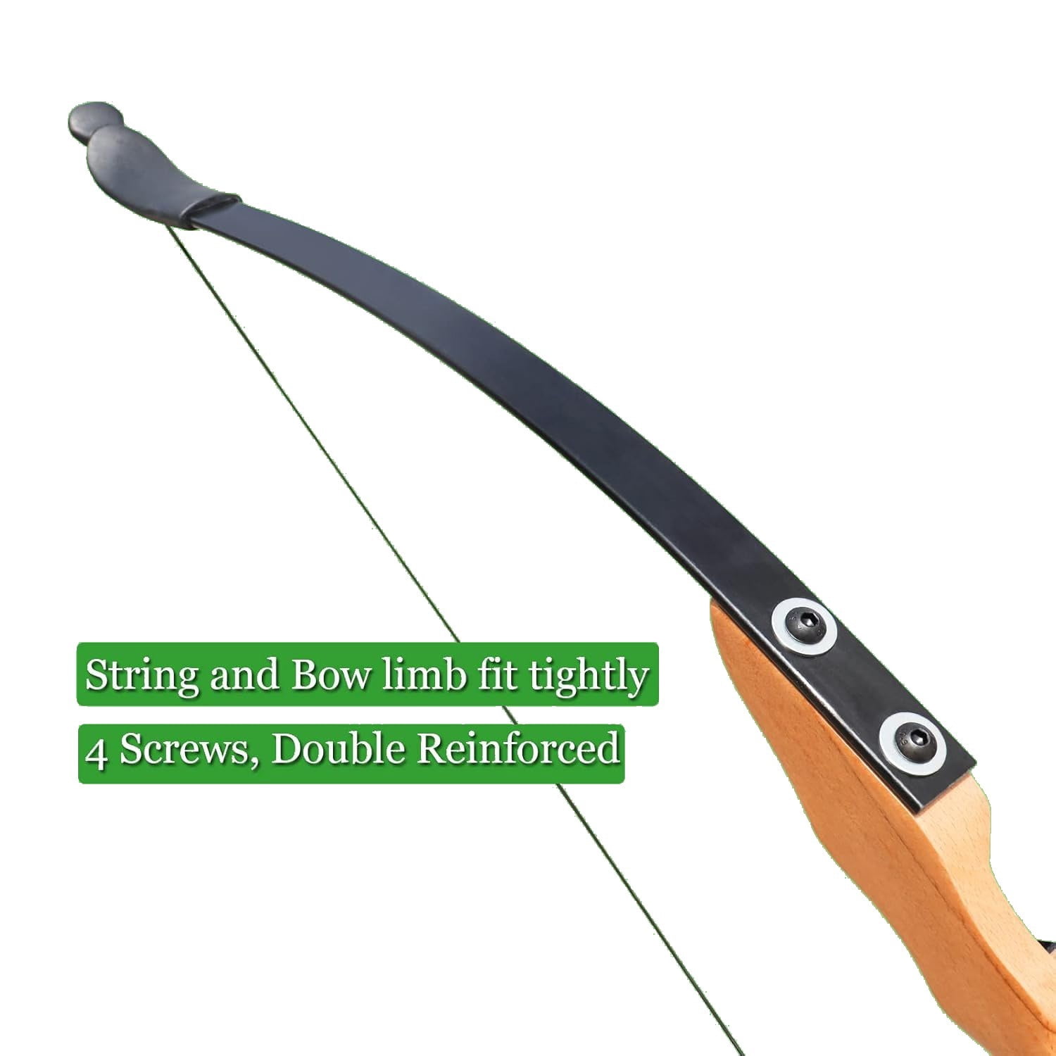 Piaoyu 40LB Right Handed Bow, Outdoor Adult Beginner Shooting Training Practice Traditional Wooden Recurve Bow and Arrow Set