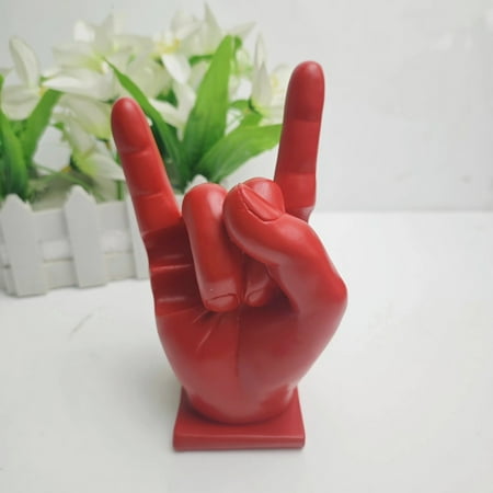

HMPEAIIY Pancake Ornament Moments of Praying Man Sculpture Rock Hand Drumstick Holder Resin Drumstick Display Stand Rack Mallet Drumstick Holder Home Decoration Funny Present For Drummers
