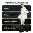 thumbnail image 6 of Women's Winter Workwear Parka Down Jacket - Goose Down Filled, Removable Hood, Warm Fashion Outerwear for Office & Daily, 6 of 7
