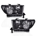 thumbnail image 2 of PIT66 Headlights, Fit for 07-13 Toyota Tundra/08-17 Toyota Sequoia Passenger Side Headlamps Assembly Left & Right Clear Lens Black Housing Clear Reflector, 2 of 9