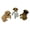 Tan, variant on Things2Die4 Things2die4 Dog Pot Hangers Set of 3 Resin Puppy Planter Figurines, 3.5 in Tall