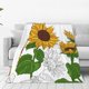 thumbnail image 1 of Balery Plump Sunflower And Sketch Manta de Felpa Suave y Acogedora – Cobija de Franela Aterciopelada para Cama, Lavable y Cálida para Sofá, Mascotas, Transpirable-50"x40", 1 of 7