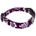 thumbnail image 6 of Country Brook Design&reg;  Purple Hawaiian Deluxe Dog Collar & Leash, 6 of 7