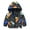 Black, variant on Kids Active Jacket Long Sleeve Lightweight Hooded Star Printed Versatile Casual Outerwear Coat 2-7Y