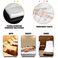 thumbnail image 5 of 100Pcs Disposable Plastic Couch Cover Bedspread SPA Massage Treatment Table Sheets Transparent Beauty Bed, 5 of 6