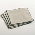 thumbnail image 1 of SARO 105.G6S 6 in. Crochet Festonné Linge de Table Design Vert - Lot de 4, 1 of 1