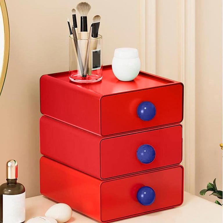 Desktop Drawer Organizer, Stackable Storage Box for Stationery ...