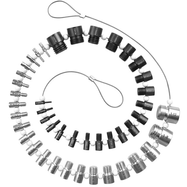 Buscador de tamaños de tuercas y tornillos Comfylichi 45 calibres