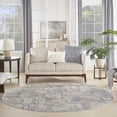 thumbnail image 2 of Nourison Rustic Textures Contemporary Indoor Area Rug Beige/Grey 5'3" x round, 2 of 8