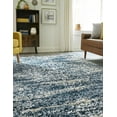 thumbnail image 5 of Unique Loom Serenity Shag Collection Area Rug - Walcott (4' x 6' Rectangle Blue/Ivory), 5 of 10