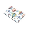 thumbnail image 2 of MKHERT Watercolor Cartoon Hot Air Balloon with Flag Garlands and Clouds Doormat Rug Home Decor Floor Mat Bath Mat 23.6x15.7 inch, 2 of 3