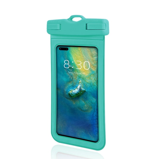 ZLight Waterproof Phone Pouch 7.2 Inch Dry Bag Portable Water Sports Protector Reusable Universal Cellphone for Protection Case Blue 1Set