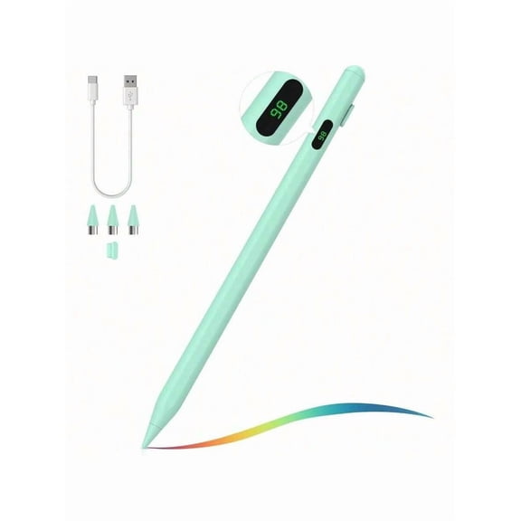 Stylus Pen For Touch Screen, Active Universal Stylus Pen Compatible With IPad//(Non-S Pen) And Other IOS/Android Smartphone And Tablet Devices Tablet Pencil With Power Display, White