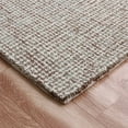 thumbnail image 6 of Ox Bay Gingham Checks Grid Wool Hooked Area Rug, Cream / Brown, 5' x 7' 9", 6 of 9