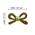 thumbnail image 4 of Perilla Home Set of 6 Bow Knobs Decorative Knobs for Home Kitchen Cabinet Hardware Cupboard Glass Door Dresser Wardrobe and Drawer Pulls (Brass), 4 of 8