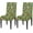 Summer Papaya Leaves, variant on Summer Flamingo Dining Room Chair Covers Set of 2 Washable Kitchen Parsons Seat Protector Removable Dining Chair Slipcovers Decorative Stretch Dining Chair Covers for Home Party Hotel