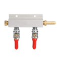 thumbnail image 2 of Colector de Gas, Distribuidor de Cerveza, Distribuidor de Aire, Divisor de Colector , Puertos Roscados de 16 ", con Púas Y Salid 2 vías perfecl divisor de línea co2, 2 of 8