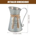 thumbnail image 4 of KAKOWELY Maceta de metal vintage para flores, decorativa, con asa, 4 of 4