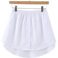 thumbnail image 1 of BAMAIA Faux Haut Ajustable en Superposition, Jupe Mi-Longueur Fendue Version Mini Rallonges de Chemise, 1 of 7