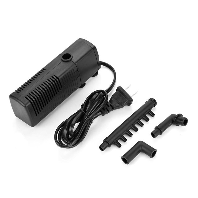 FAGINEY 5W Aquarium Fish Tank Filter Submersible Pump Flow Spray Increasing Oxygen Pumping , Fish Tank Submersible Pump, Flow Spray Pump